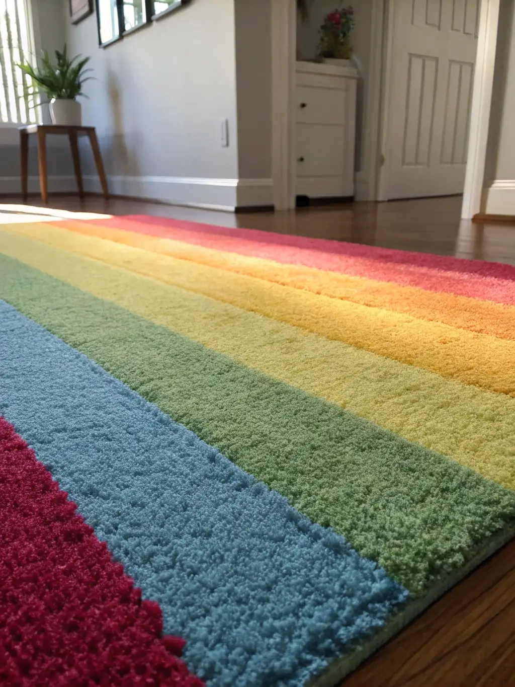 A freshly cleaned carpet with visible vacuum lines, demonstrating the deep cleaning capabilities of Bond Cleaning Capalaba's specialized carpet cleaning service.