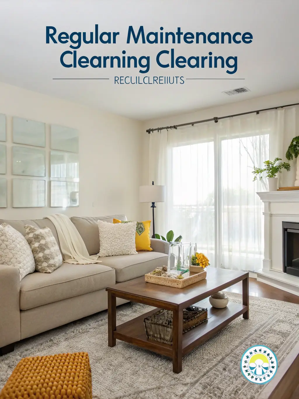 A clean and organized living room, showcasing the attention to detail in Bond Cleaning Capalaba's general cleaning service.